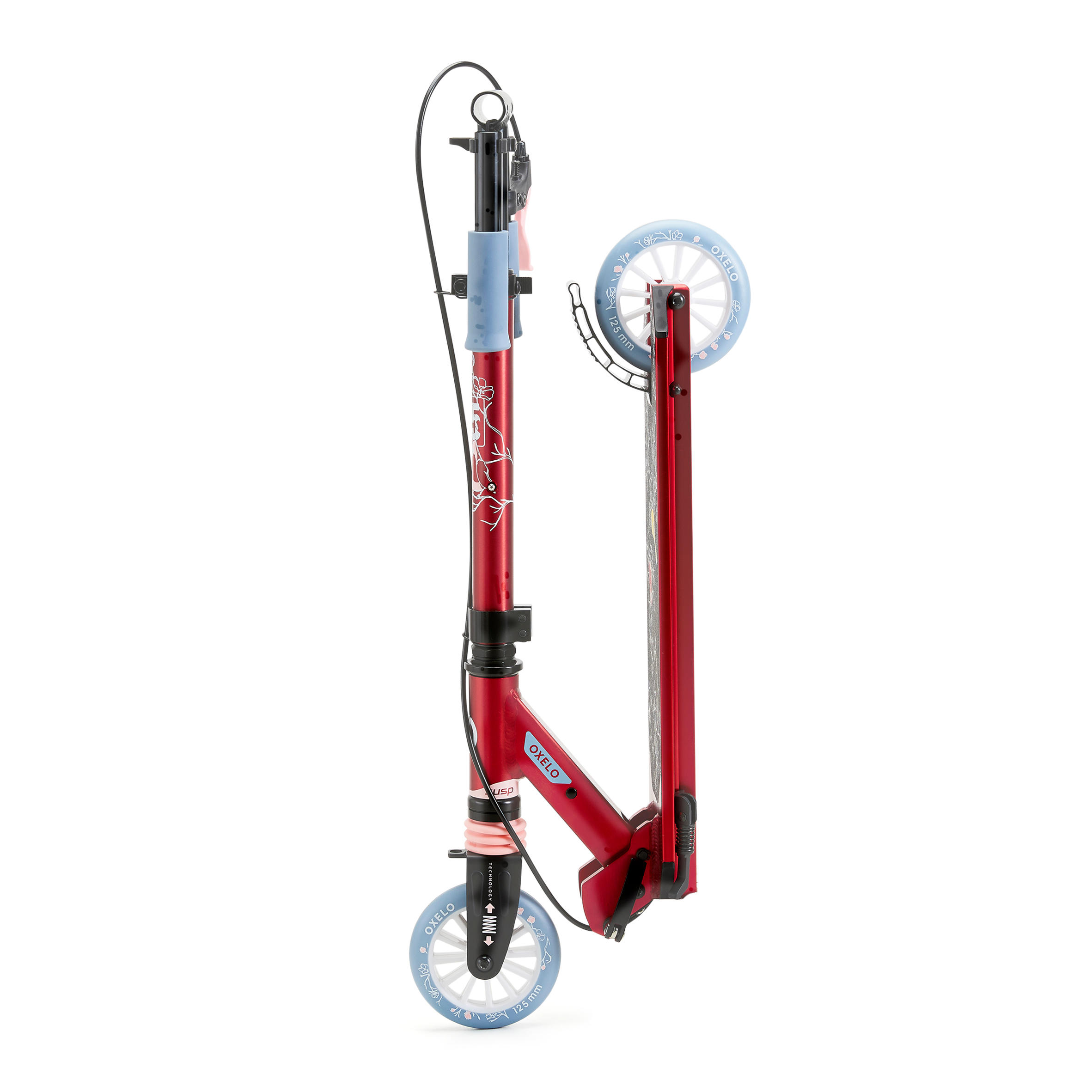 Kids' Scooter With Handlebar Brake And Suspension Mid 5 - Birds 14/17