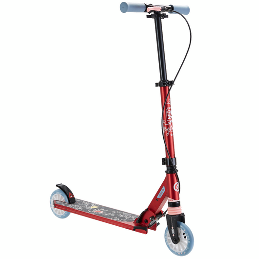 TROTTINETTE ENFANT MID5 AVEC FREIN AU GUIDON ET SUSPENSION GRAPHISME BIRDS
