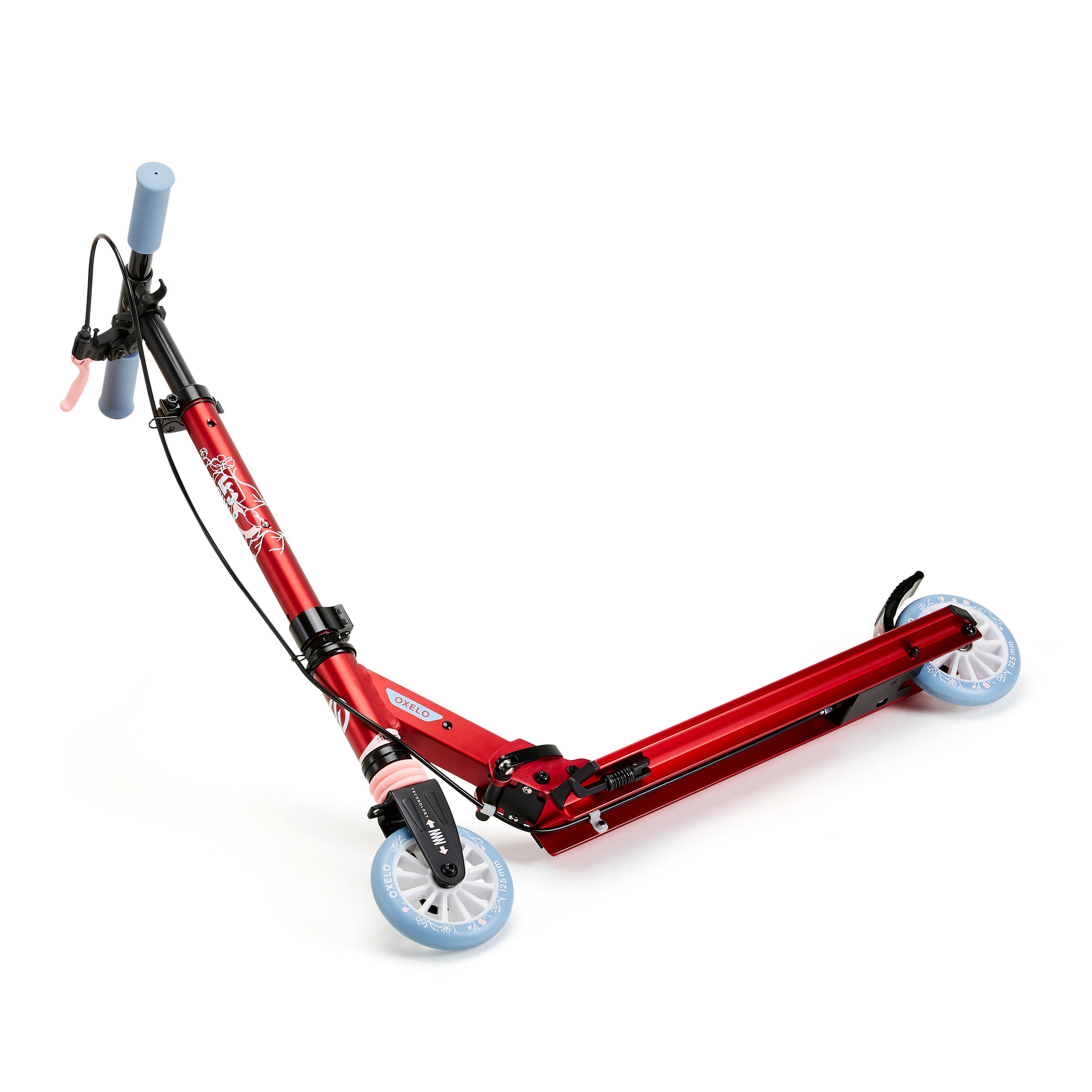 Kids' Scooter With Handlebar Brake And Suspension Mid 5 - Birds 15/17