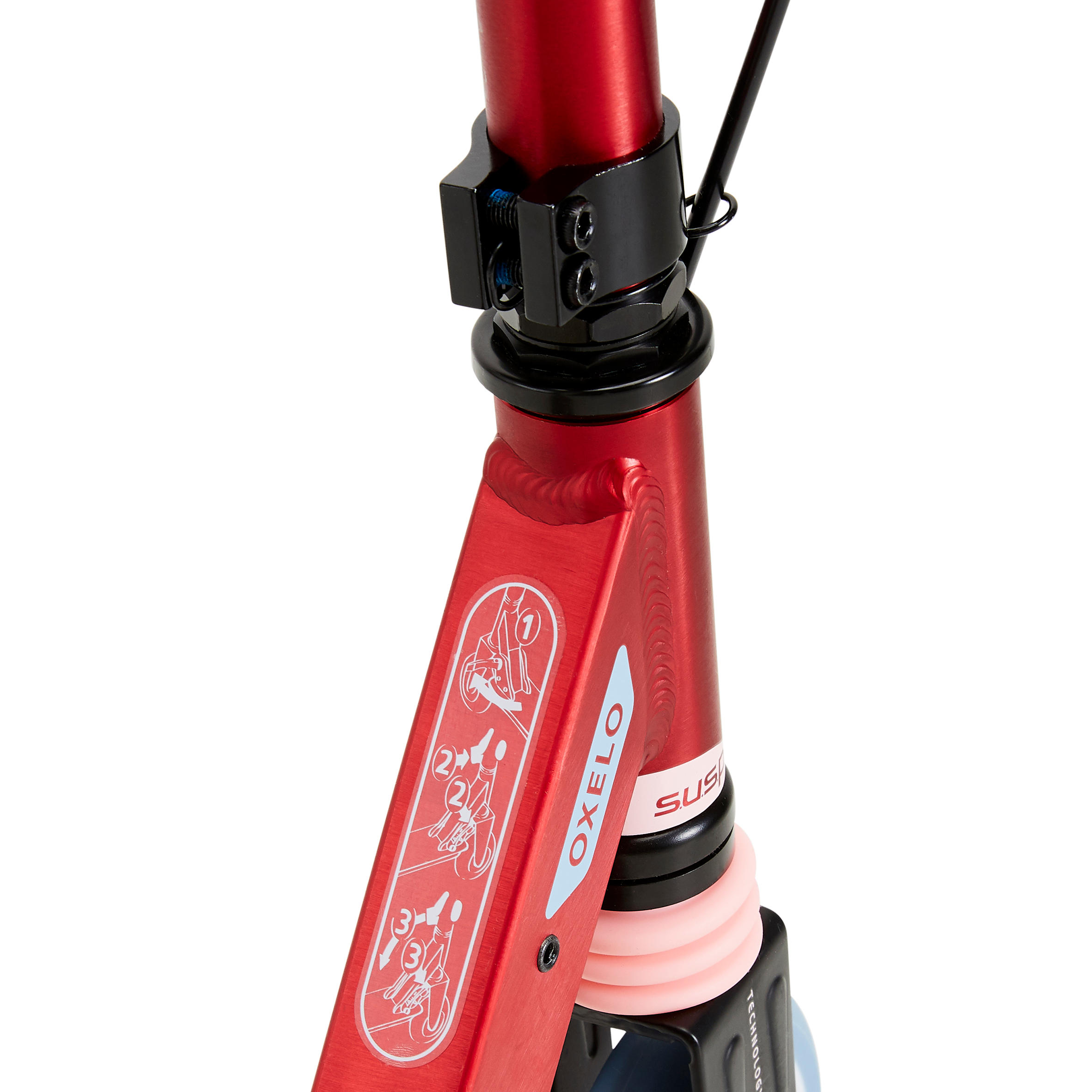 Kids' Scooter With Handlebar Brake And Suspension Mid 5 - Birds 8/17