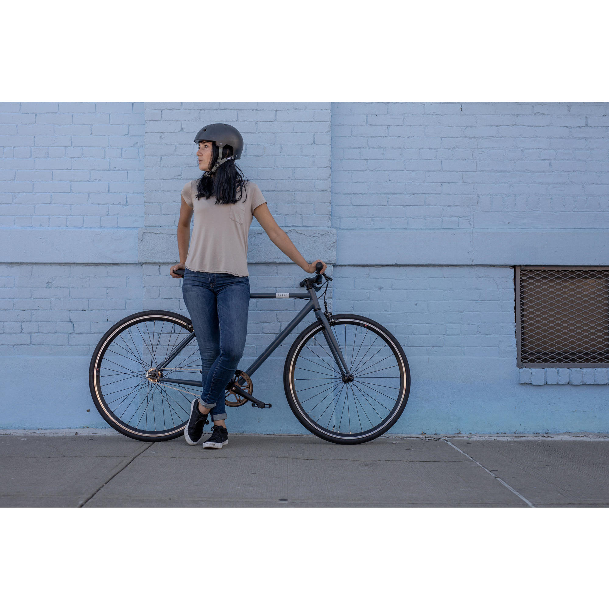 CITY BIKE SINGLE SPEED 500 BLU