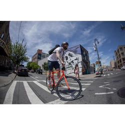 Bici città single speed ELOPS 500 azzurra ELOPS | DECATHLON