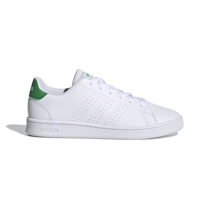 Scarpe Tennis Bambino Adidas Advantage Clean Bianco Verde Adidas Decathlon
