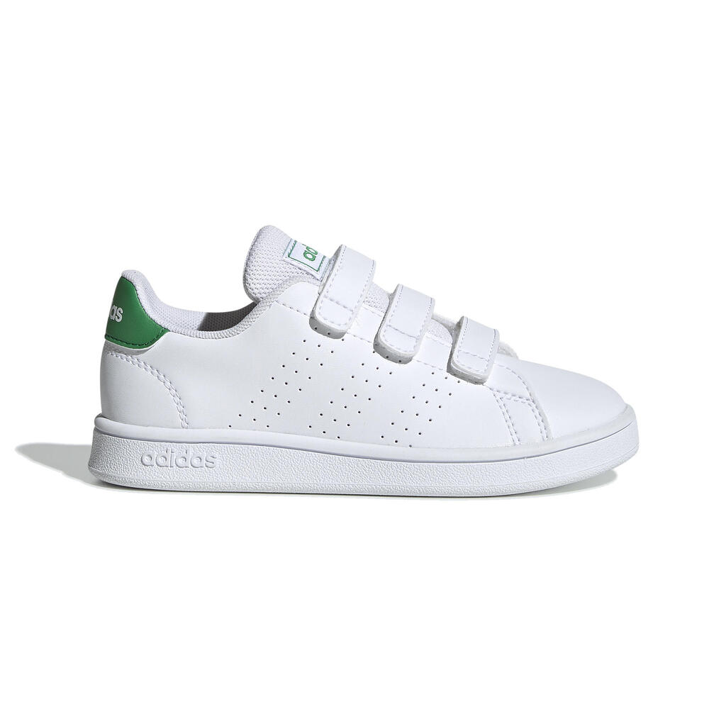 Vaikiški teniso bateliai „Advantage Clean“, baltos ir žalios spalvų