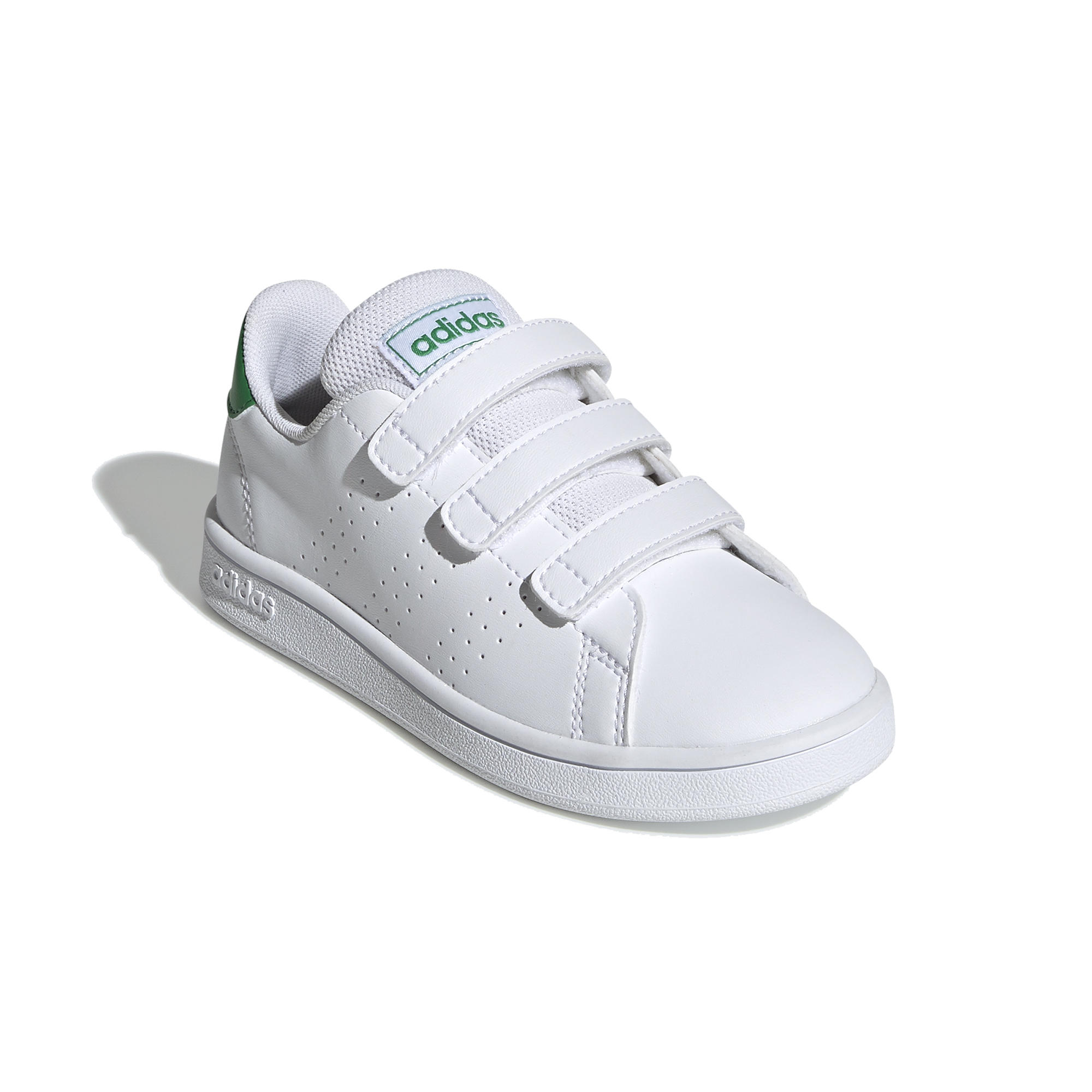 Scarpe tennis bambino adidas ADVANTAGE CLEAN bianco-verde ADIDAS | DECATHLON