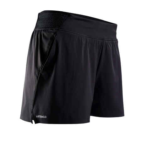 Črne ženske teniške kratke hlače DRY 2-1 900