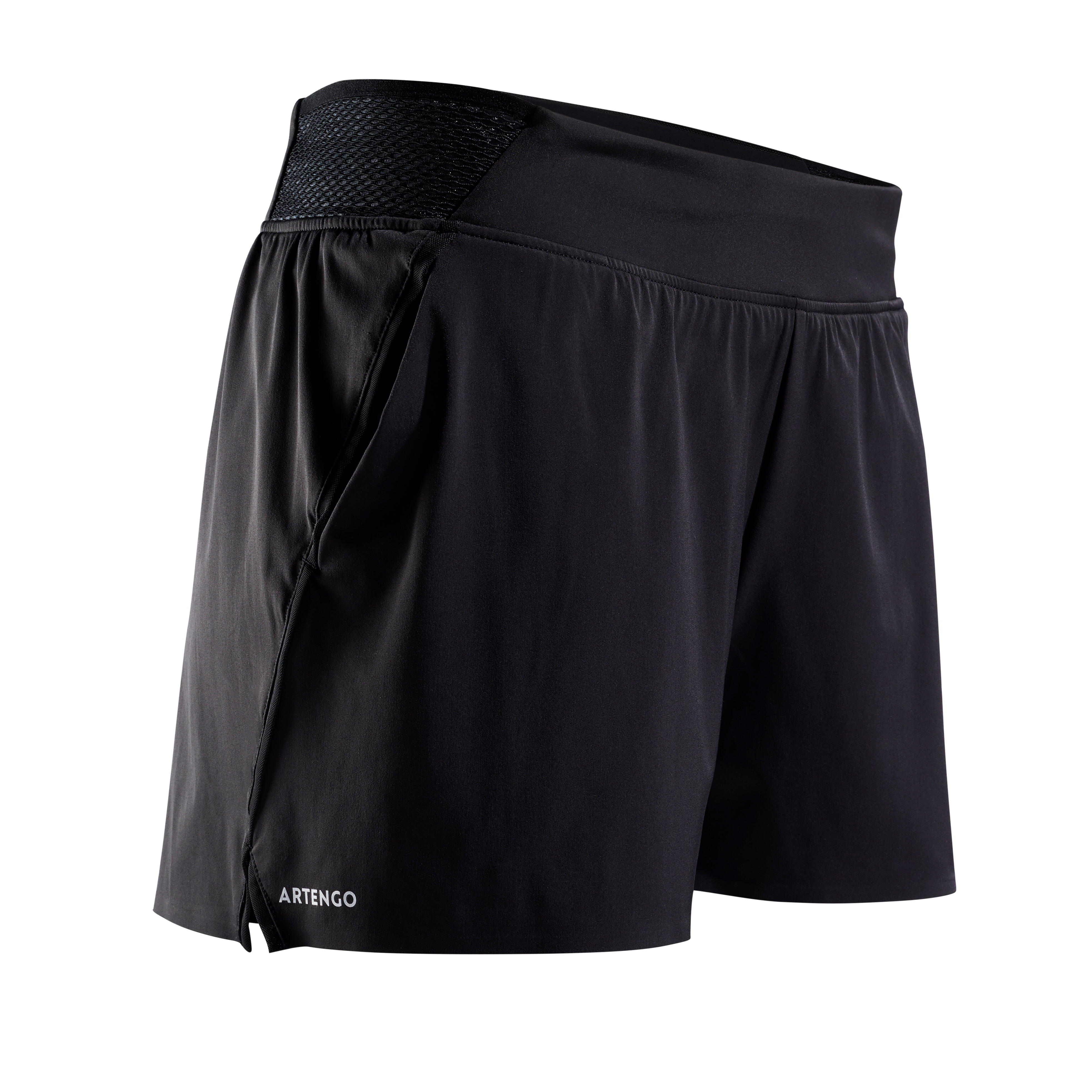 Pantaloncini 2 in 1 tennis donna LIGHT 900 neri ARTENGO | DECATHLON
