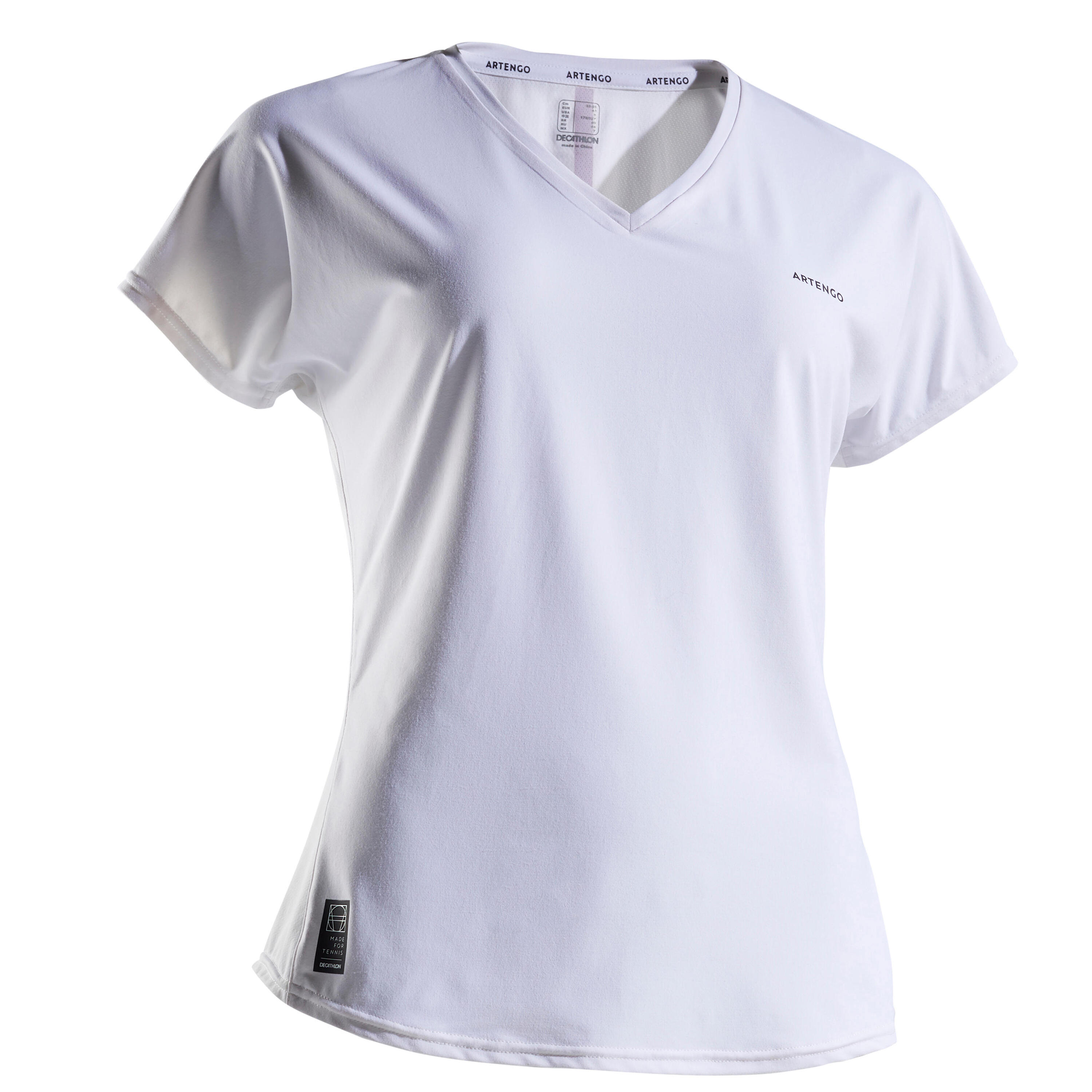 Soft 500 Women's Tennis T-Shirt - White 1/12