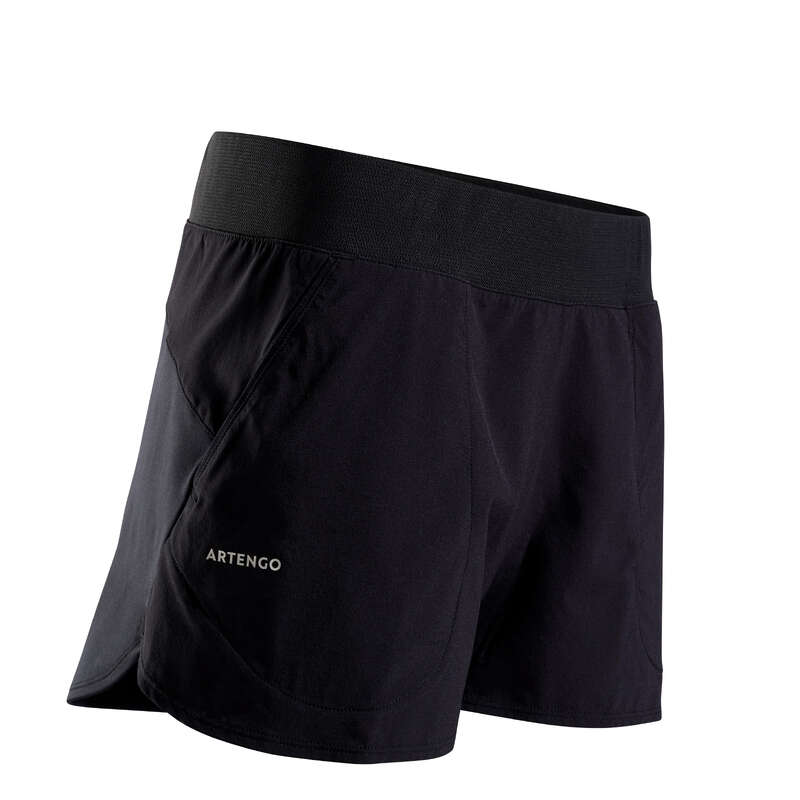 WOMEN WARM CONDITION RACKET SP APAREL Squash - SH Soft 500 Women's Shorts ARTENGO - Squash Clothing