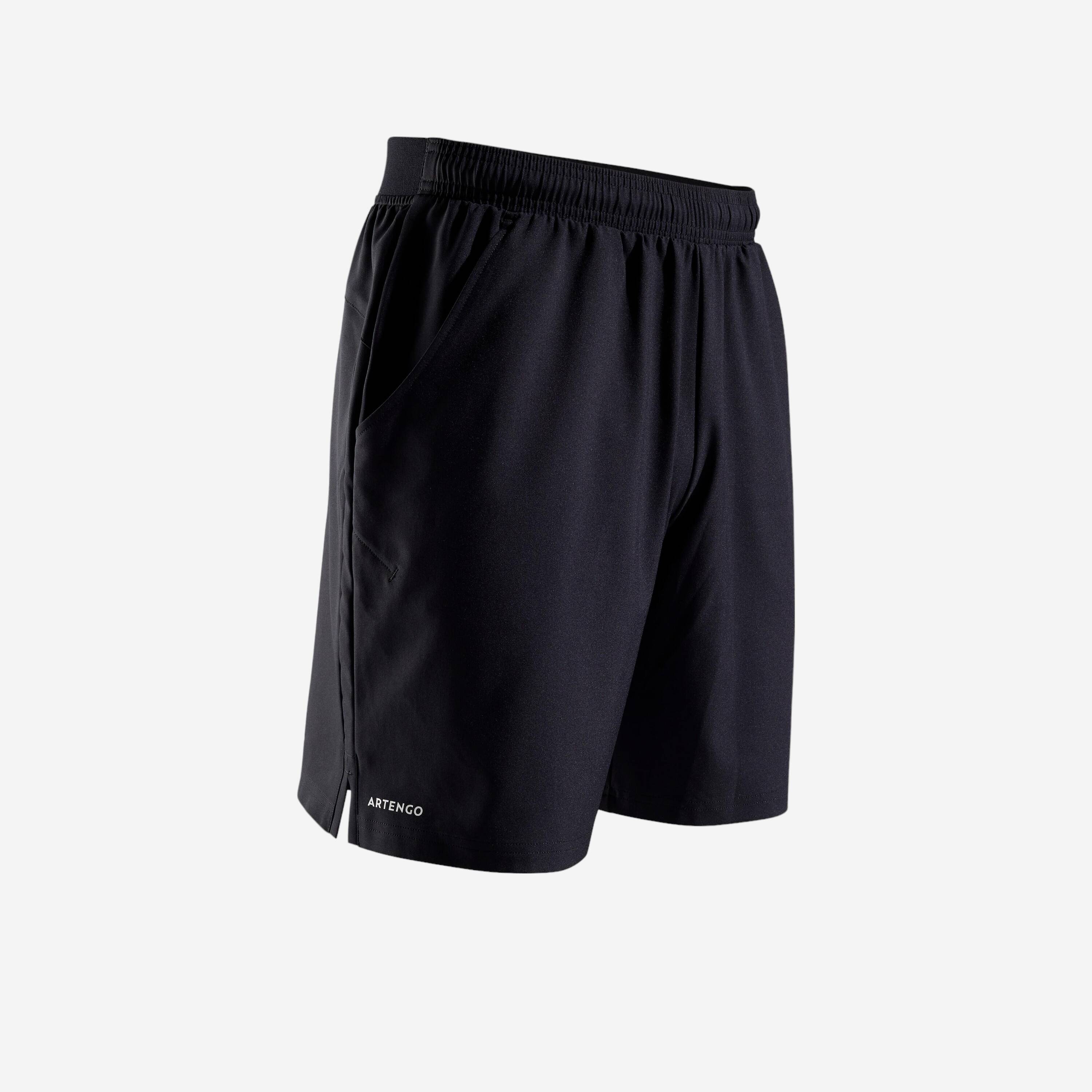 Men Tennis Shorts Dry 500 Black -  1