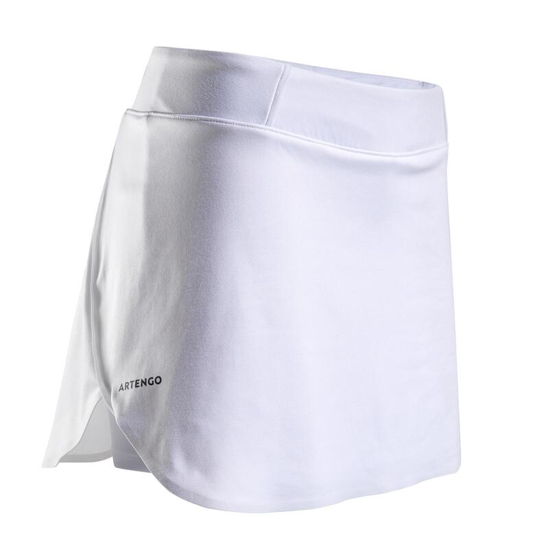 Falda pantalón de tenis mujer Artengo SK Light 990 blanco