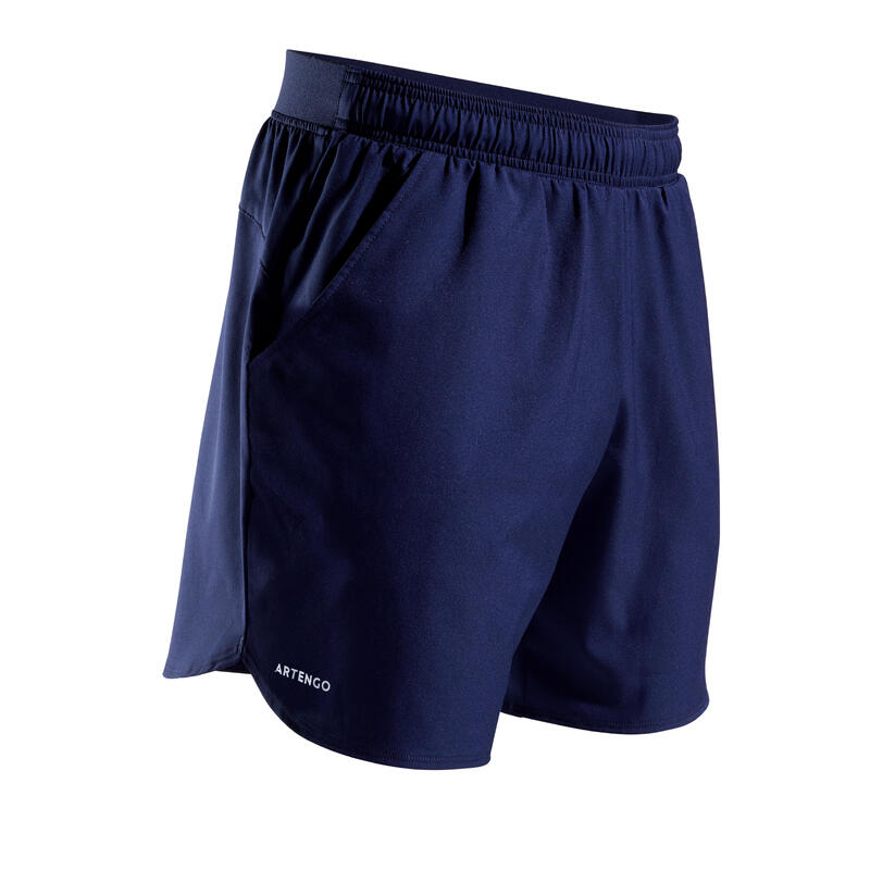Pantalón corto de tenis hombre Artengo TSH 500 Dry Court azul marino