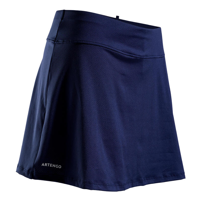 女款網球短裙SK Soft 500－海軍藍