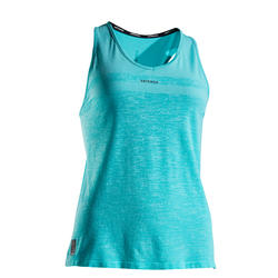Camiseta de Tirantes Tenis Artengo TK Light 990 Mujer Turquesa