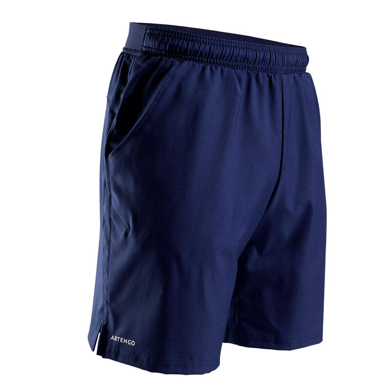 Pantalón corto de tenis hombre Artengo DRY TSH 500 azul marino