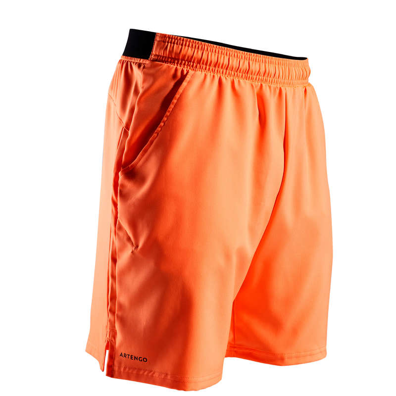 MEN WARM CONDITION RACKET SP APAREL Tennis - Dry 500 Shorts - Coral ARTENGO - Tennis Clothes