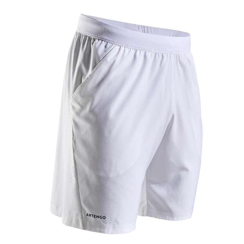 MEN WARM CONDITION RACKET SP APAREL Squash - Light 900 Shorts - White ARTENGO - Squash Clothing