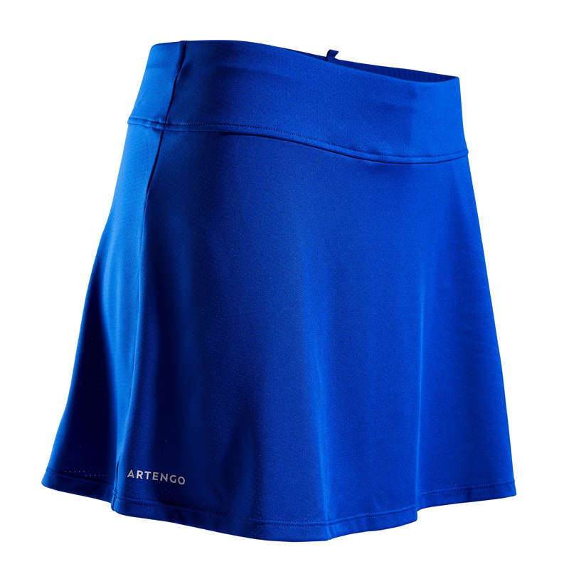 WOMEN WARM CONDITION RACKET SP APAREL Squash - SK Soft 500 Skirt - Blue ARTENGO - Squash