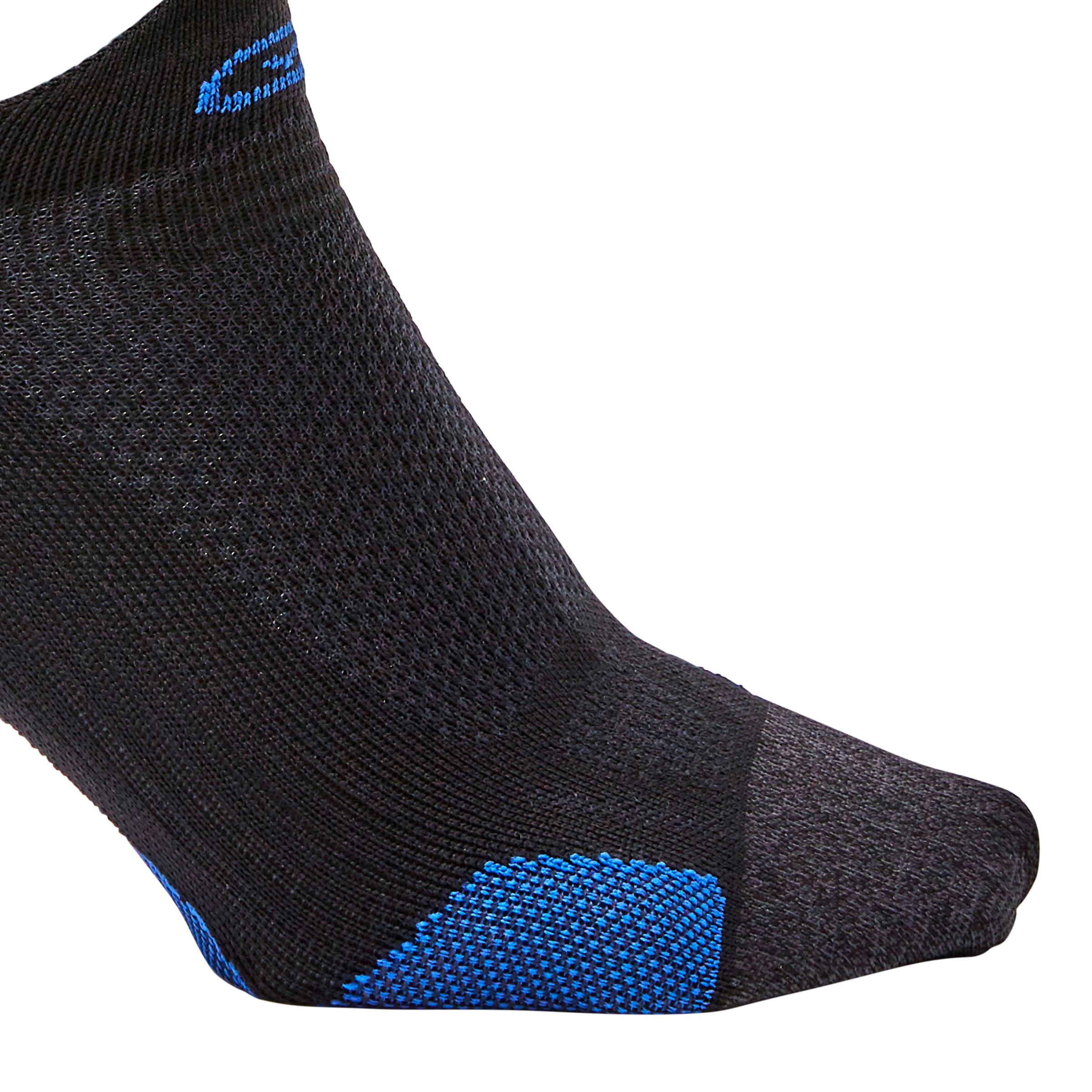 RUNNING INVISIBLE FINE SOCKS KIPRUN - BLACK/BLUE 9/9