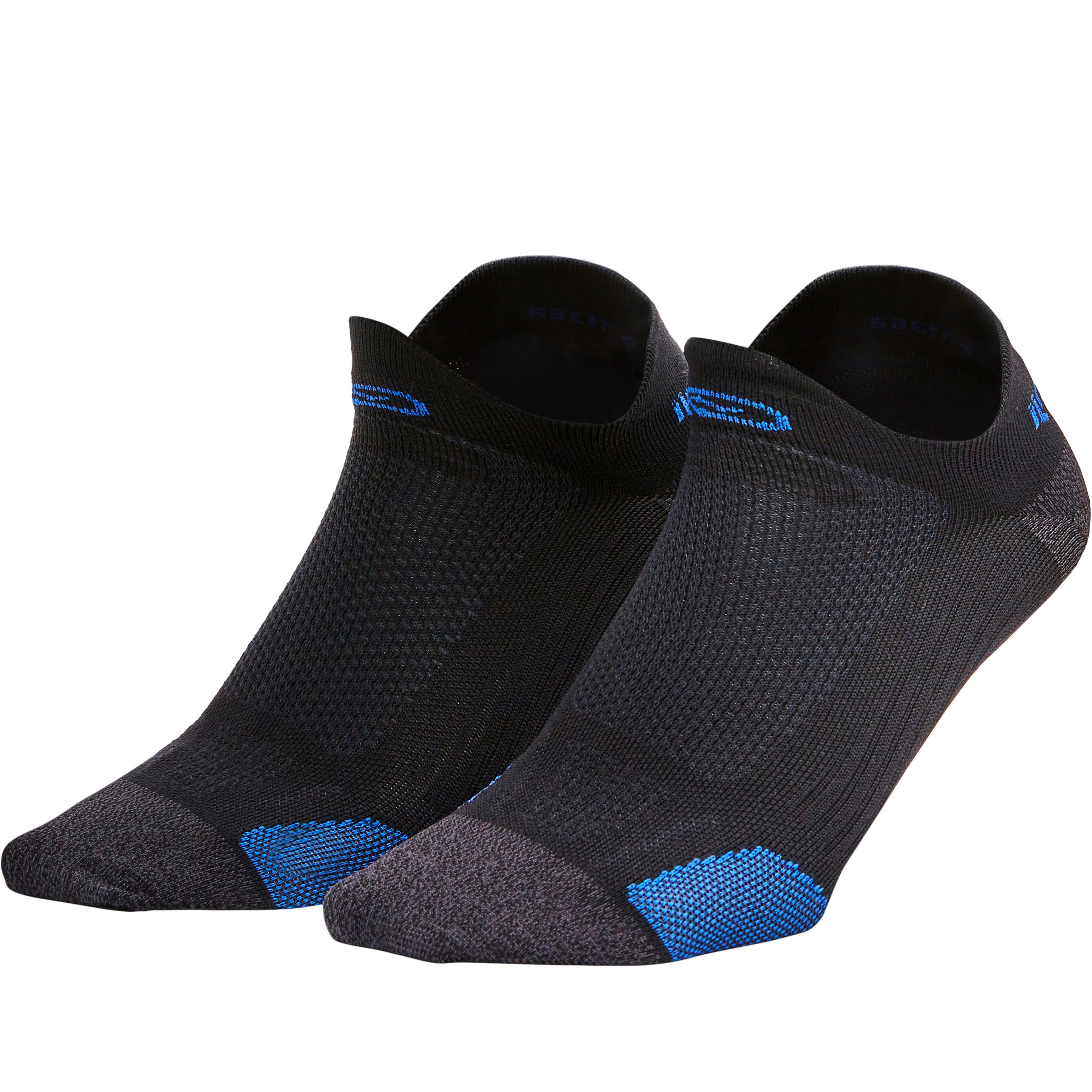 RUNNING INVISIBLE FINE SOCKS KIPRUN - BLACK/BLUE 3/9