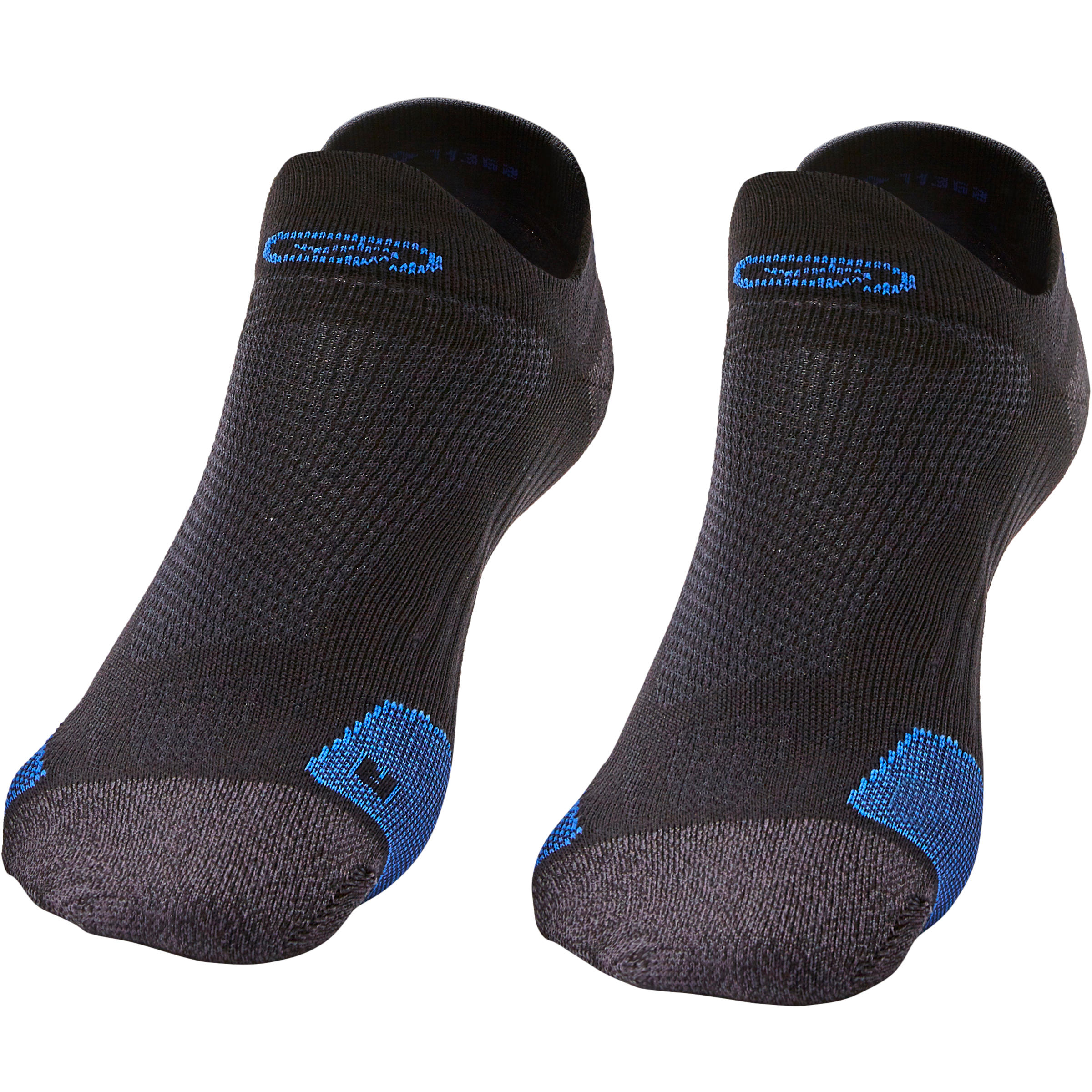 RUNNING INVISIBLE FINE SOCKS KIPRUN - BLACK/BLUE 2/9