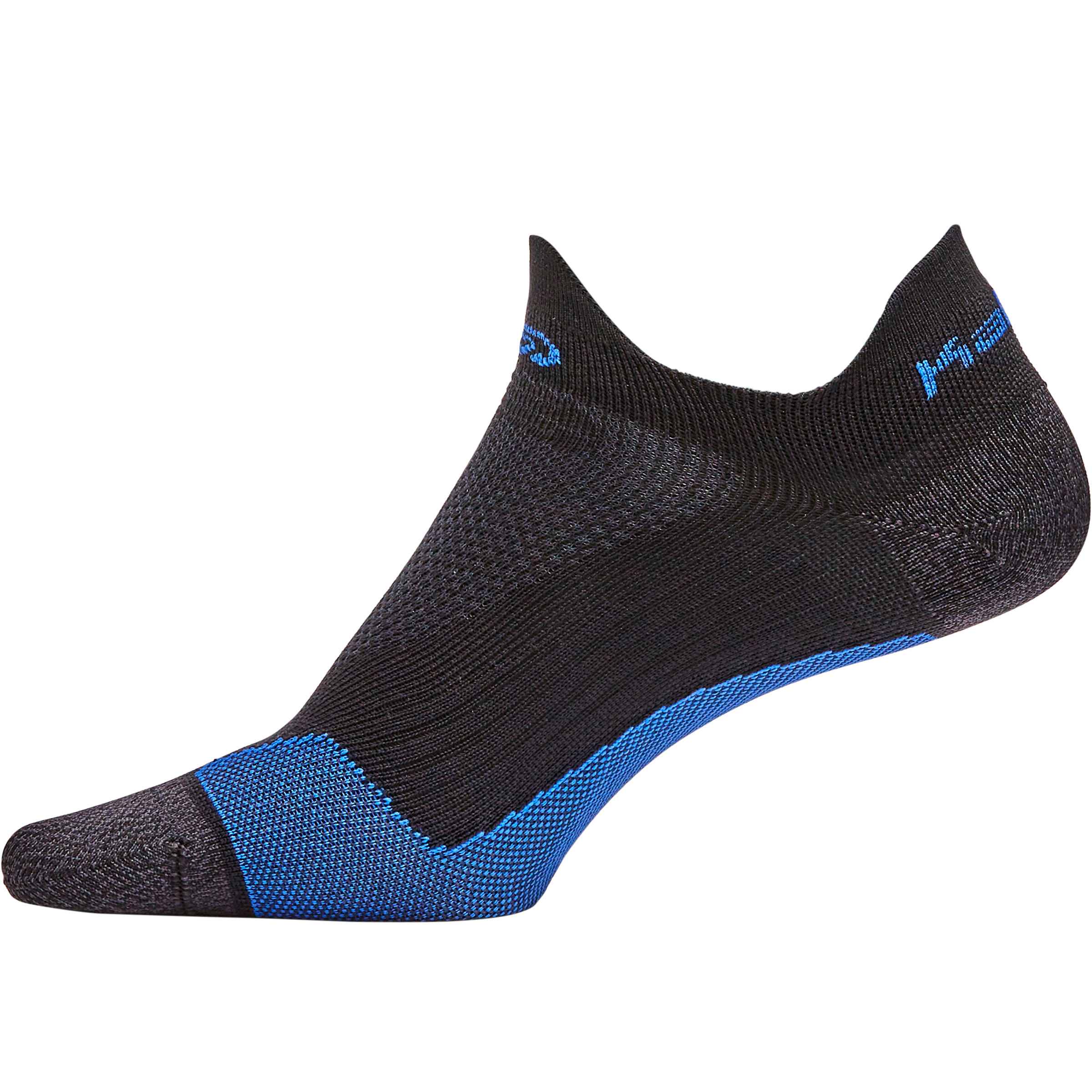 RUNNING INVISIBLE FINE SOCKS KIPRUN - BLACK/BLUE 4/9