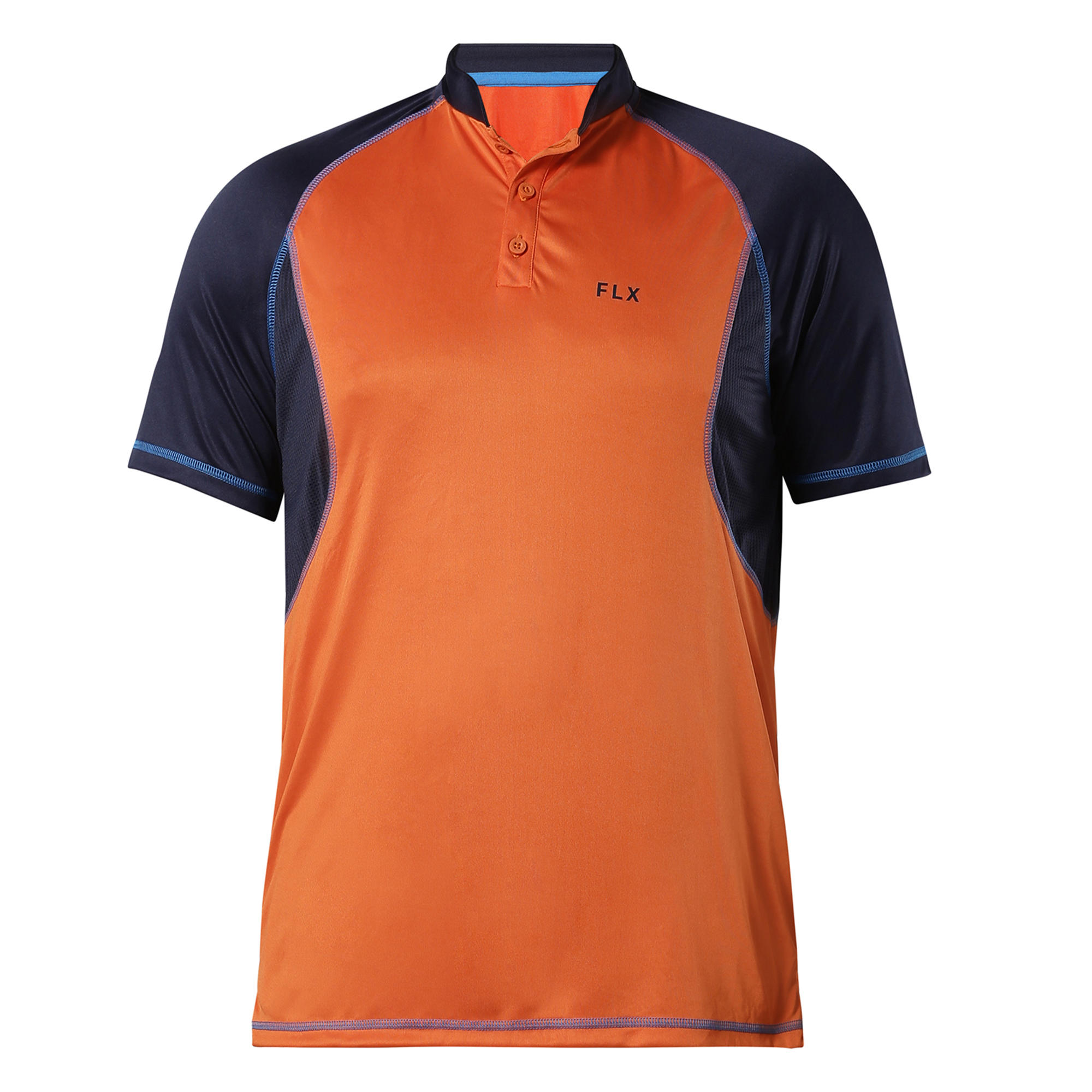 

Men' Quick Dry Cricket T-Shirt, Orange/Dark Blue -  By FLX | Decathlon, Blue/orange