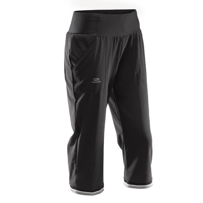 Buy Run Dry Women's Running Cropped Trousers - Black Online