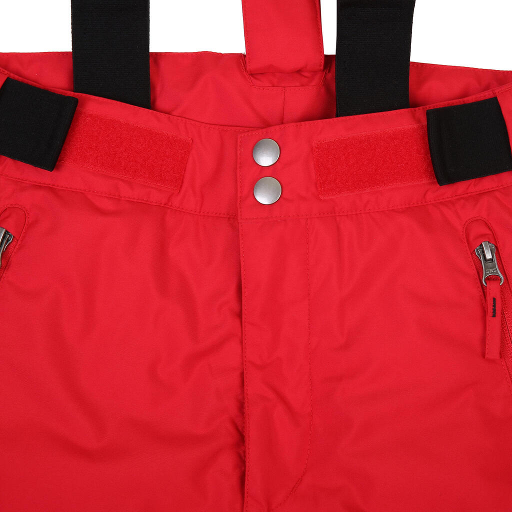 KIDS’ SKI TROUSERS PNF 500 - RED