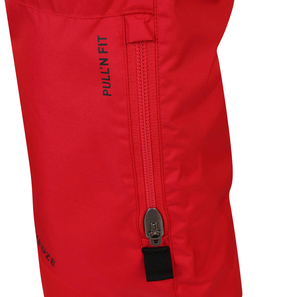 KIDS’ SKI TROUSERS PNF 500 - RED