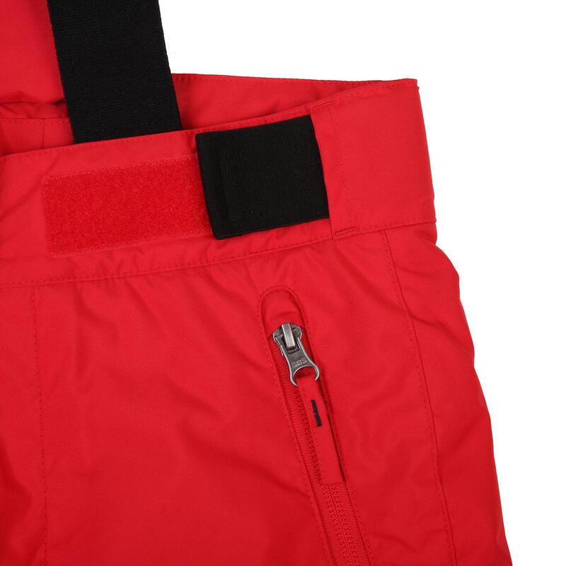 Pantalon călduros impermeabil schi PNF500 Roșu Băieți