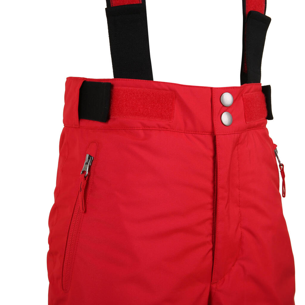 KIDS’ SKI TROUSERS PNF 500 - RED