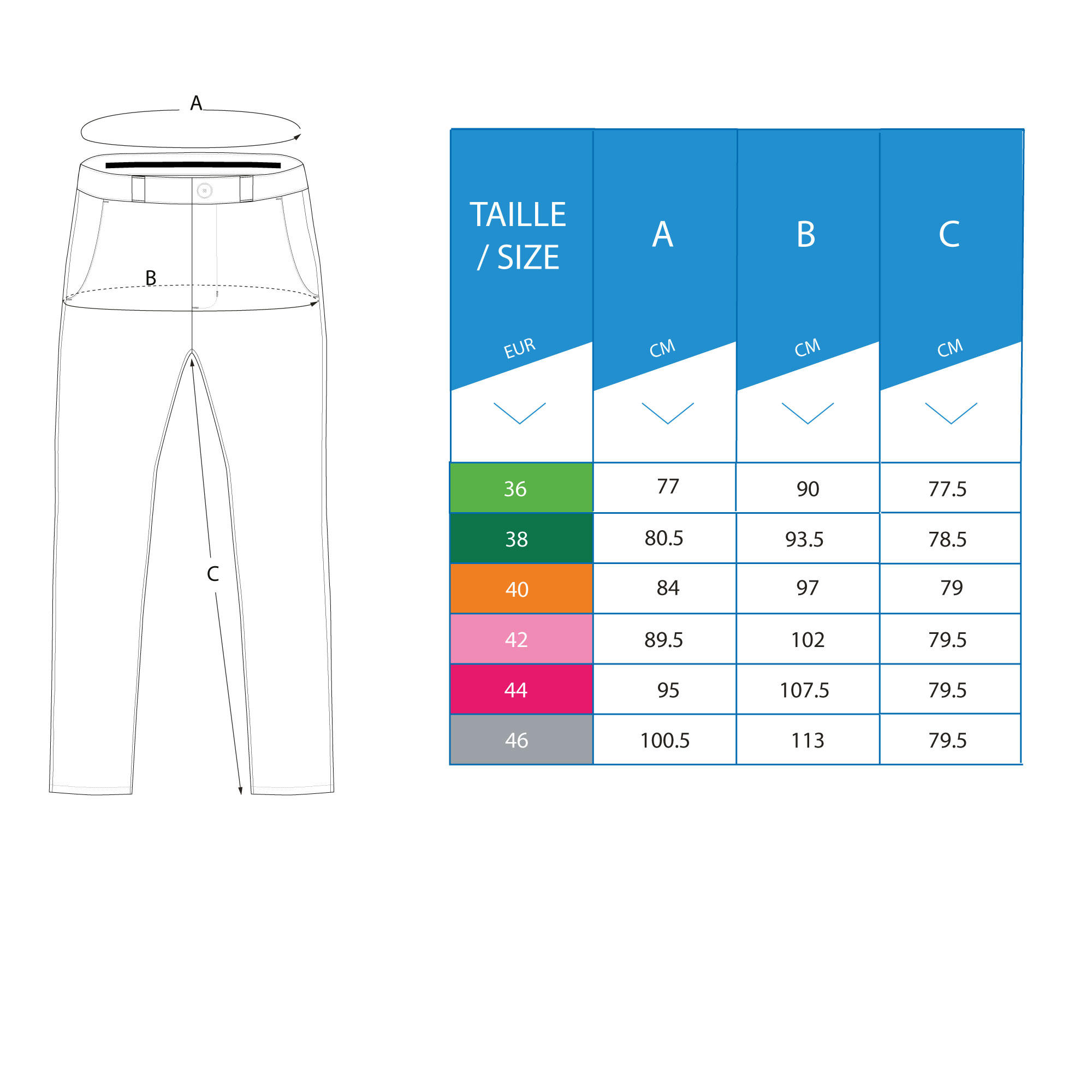 winter golf trousers CW500 navy blue 