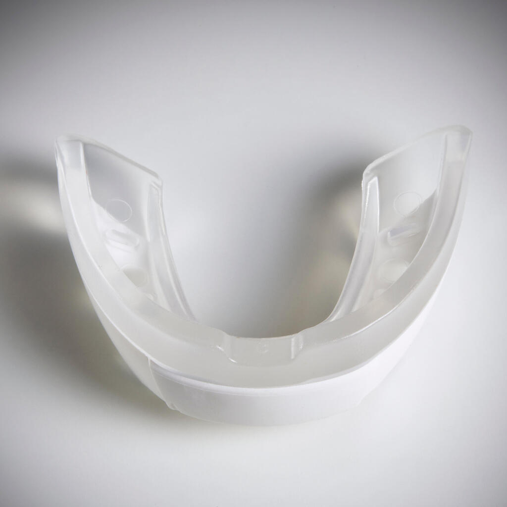 Vidējas intensitātes lauka hokeja zobu aizsargs “FH500”, balts