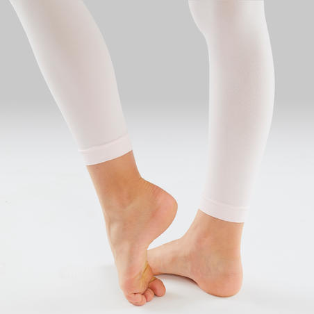 Collants de danse classique et moderne sans pieds roses – Filles