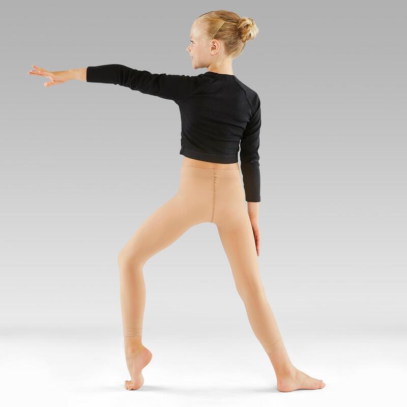 Maillot zonder voet voor ballet en moderne dans meisjes huidskleur