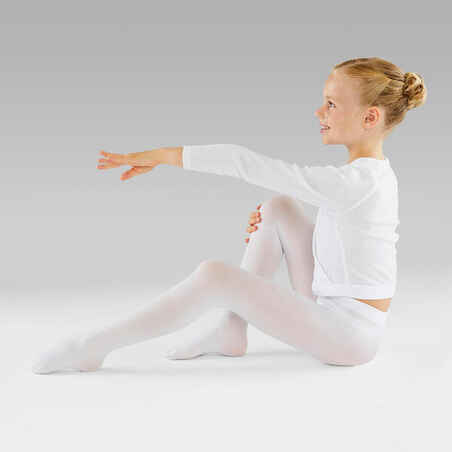 Girls' Ballet Tights - White - Decathlon