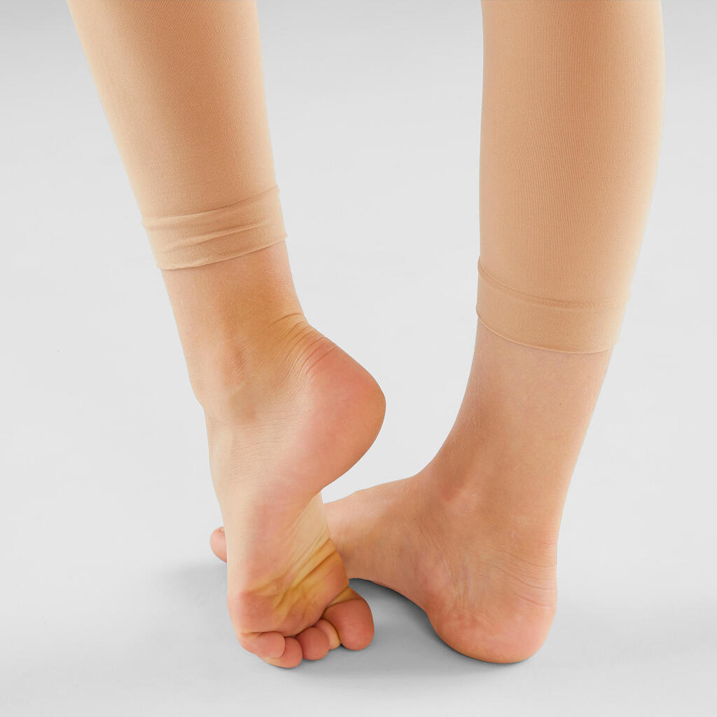 Girls' Footless Ballet and Modern Dance Tights - Cinnamon