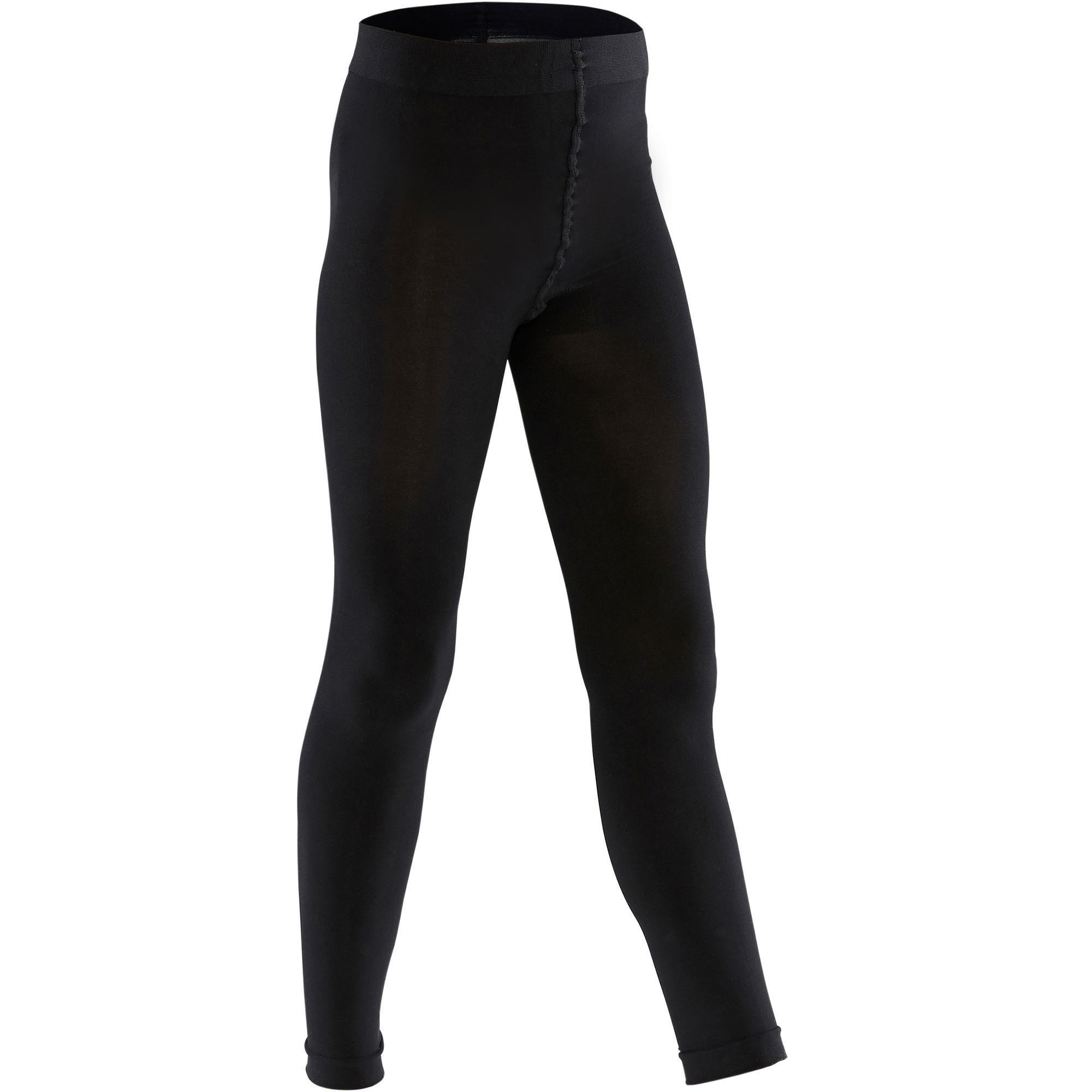 Collants sans pied de danse classique femme noirs Domyos by Decathlon