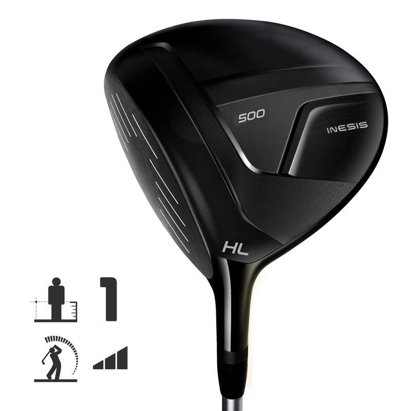 Crosă DRIVER GOLF 500 stângaci mărimea 1 viteză mare