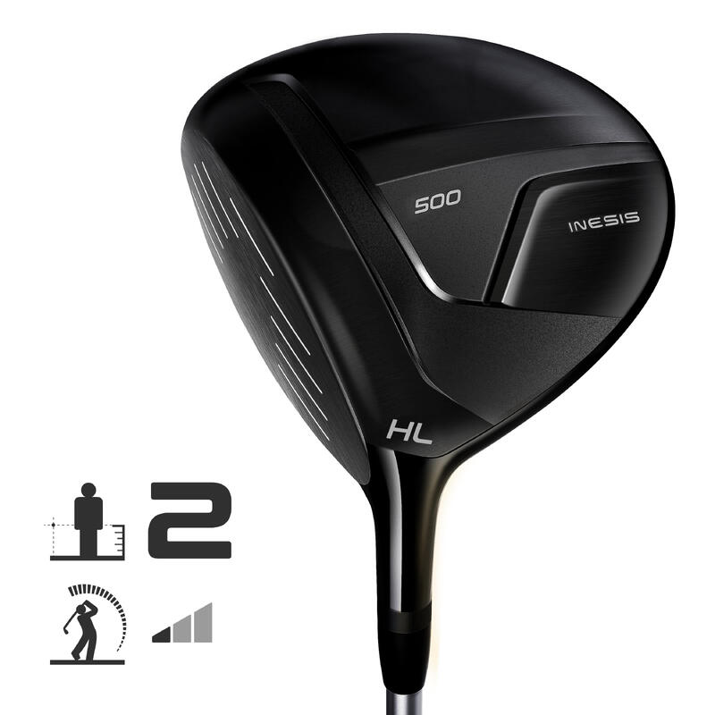 Crosă DRIVER GOLF 500 stângaci mărimea 2 viteză mică
