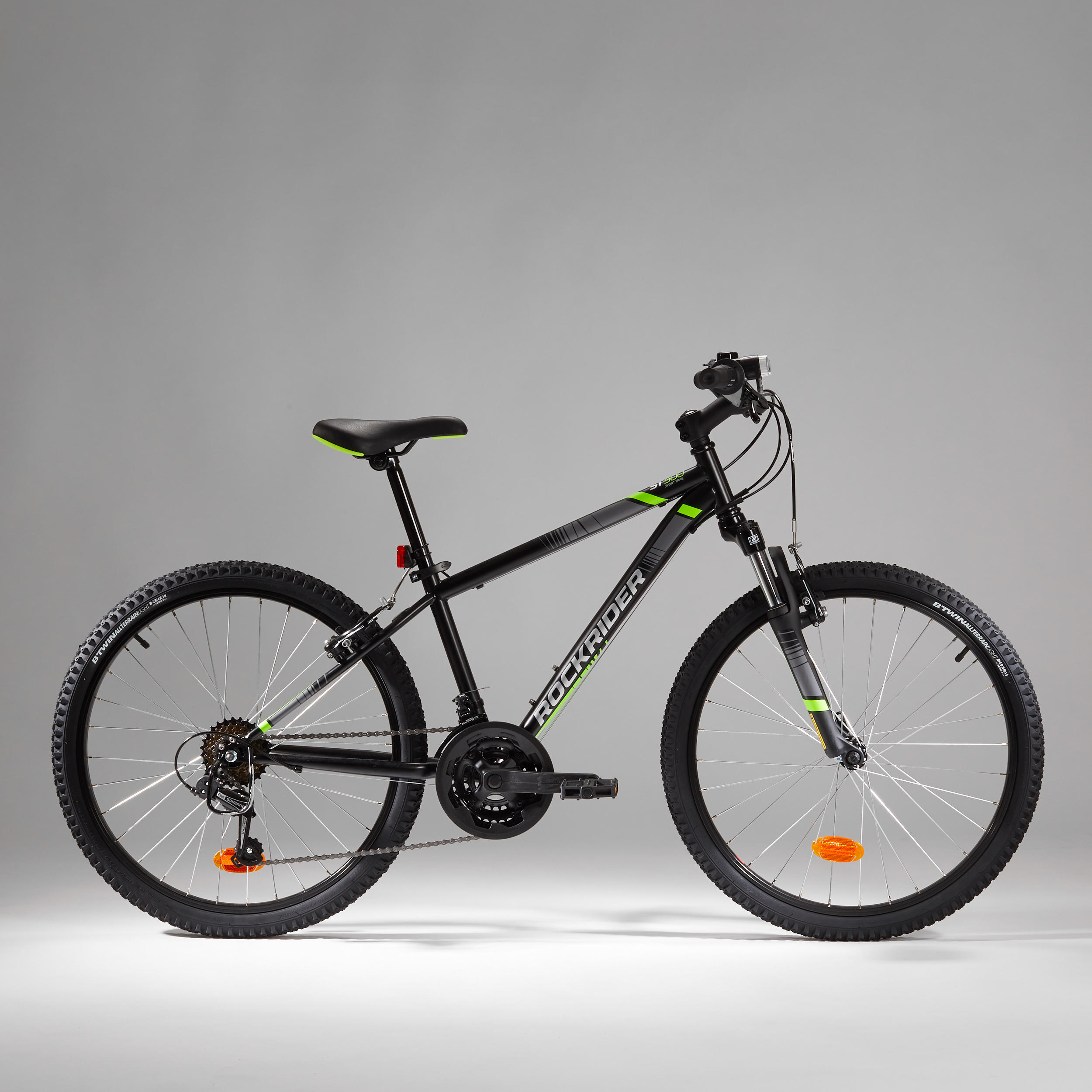 24 Inch Kids Mountain bike Rockrider ST 500 9-12 Years old - Black 