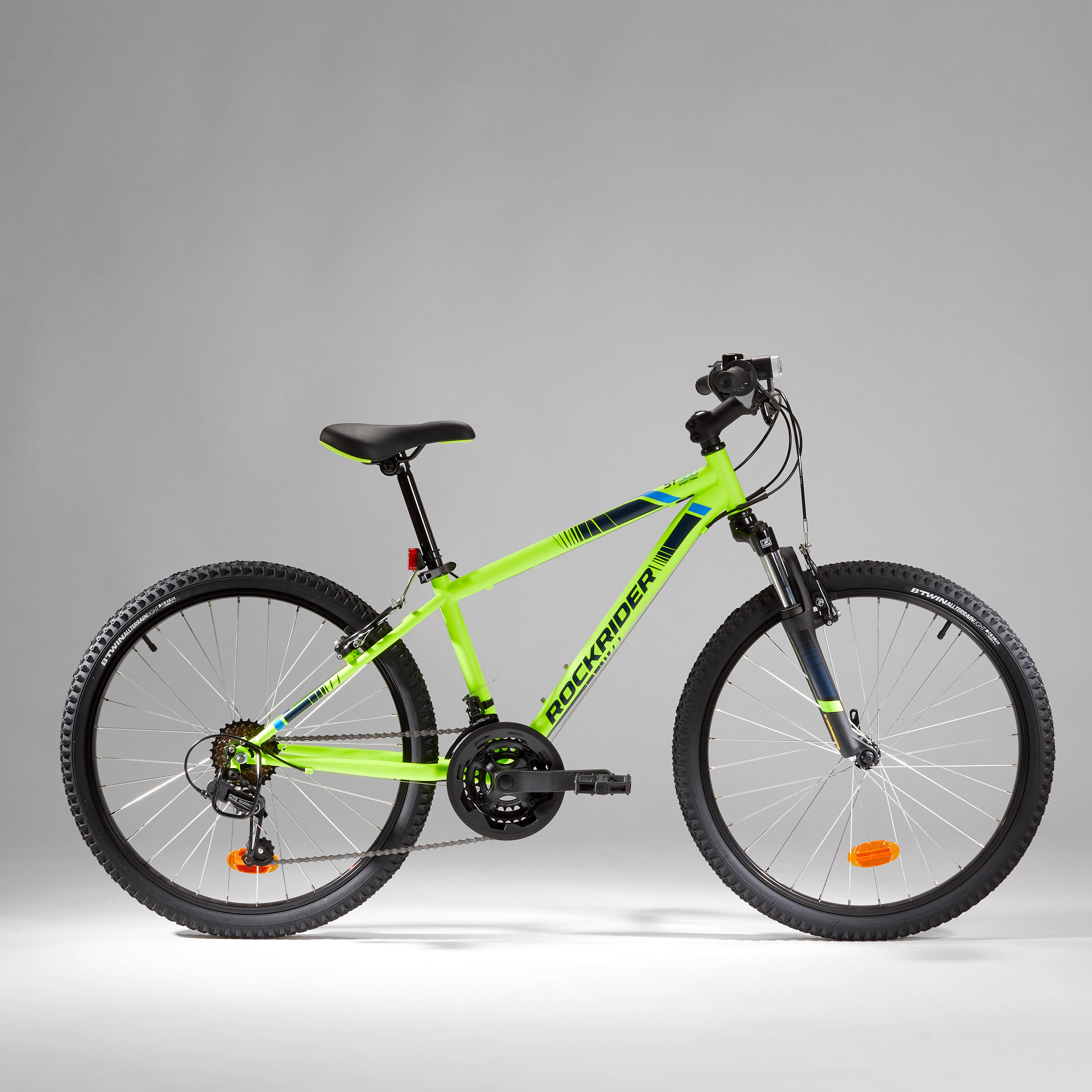 24 Inch Kids Mountain bike Rockrider ST 500 9-12 Years old - Neon Yellow 10/20