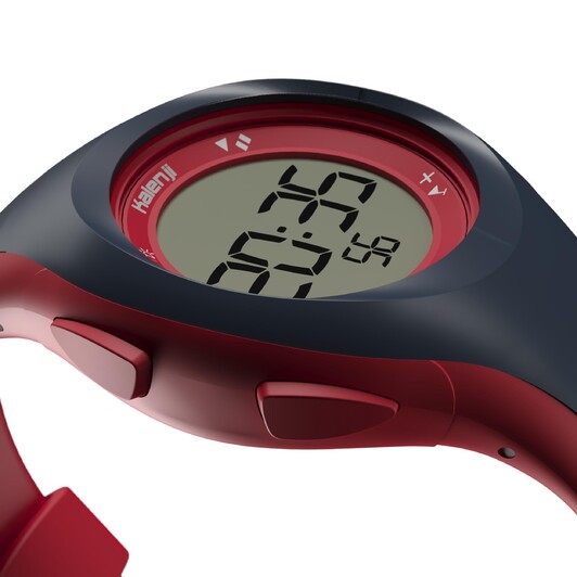 Часы-секундомер для бега S красно-черные W200 S Kalenji