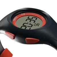 Montre chronomètre de course à pied W200 S bleu et orange