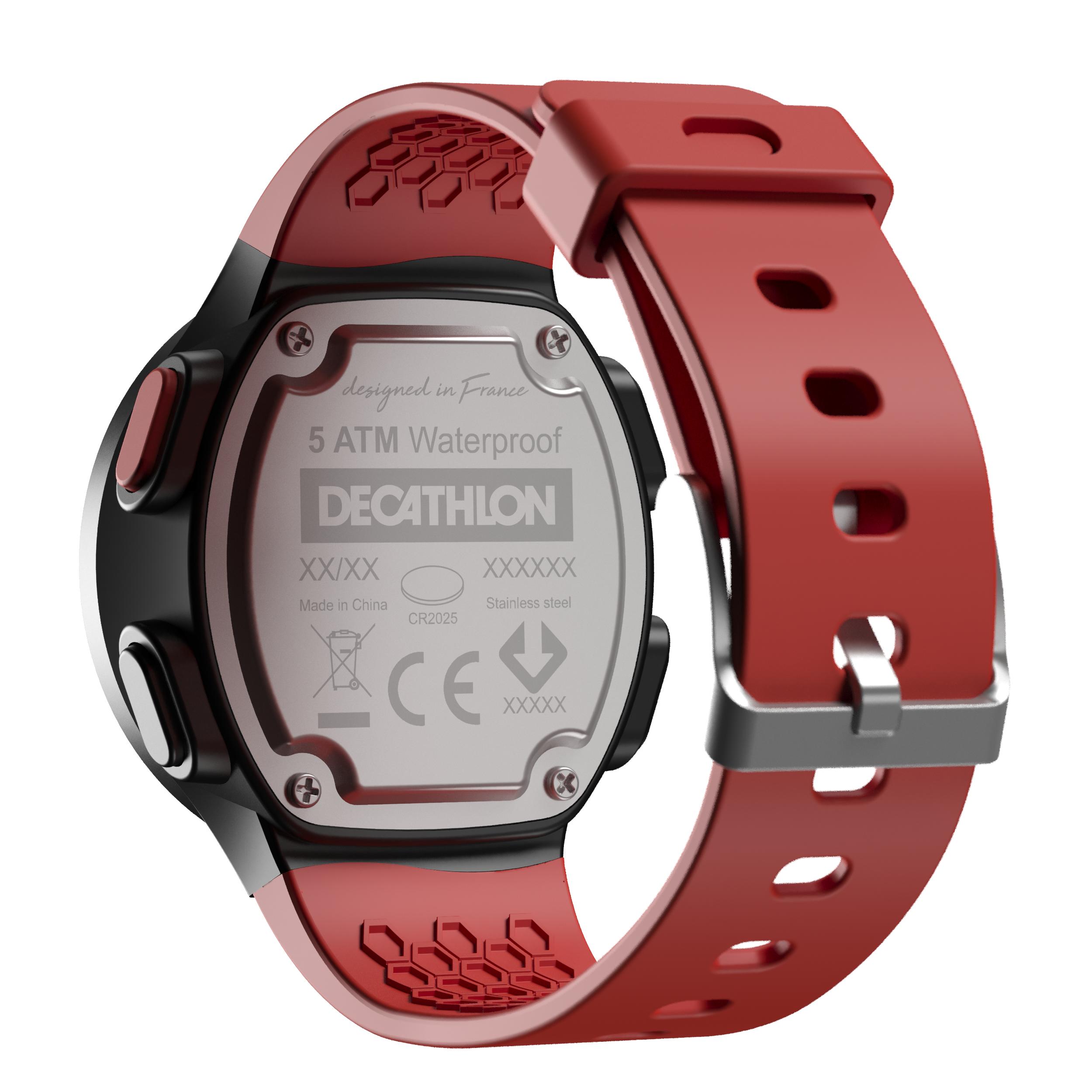 W500 M men's running stopwatch red 3/5