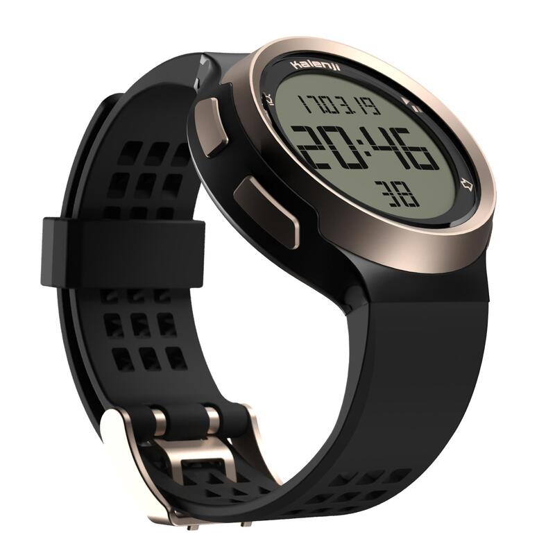 PRODUCTO REACONDICIONADO: RELOJ CRONÓMETRO DE RUNNING HOMBRE W900 NEGRO Y COBRE