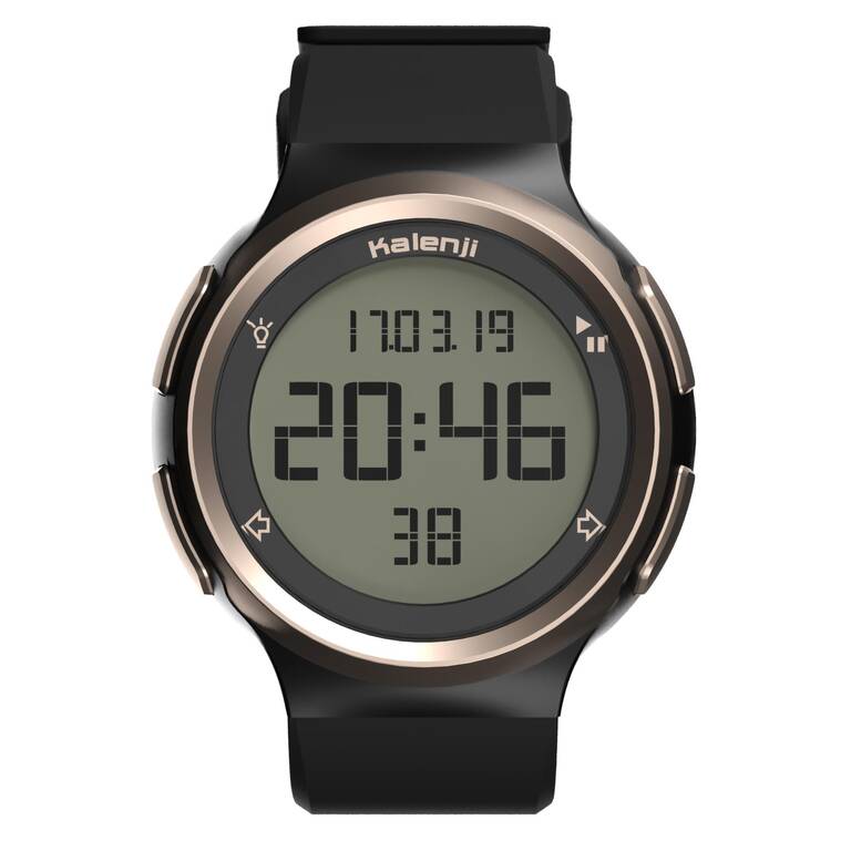 W900 M RUNNING STOPWATCH - BLACK/GOLD