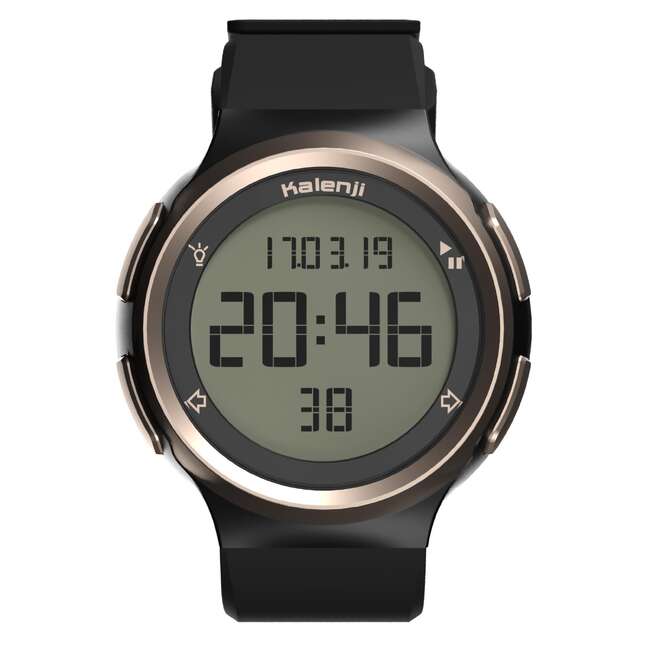 Ceas Cronometru Alergare W900 M Negru/Auriu BÄrbaÅ£i KALENJI - Decathlon.ro