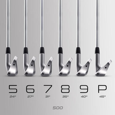 Set ijzers golf 500 linkshandig maat 1 & hoge snelheid
